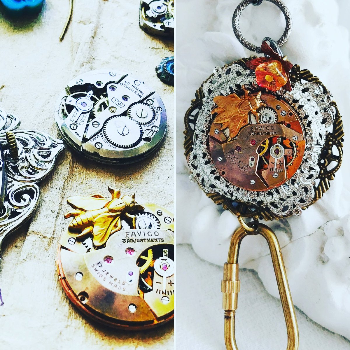 poetic_designs's tweet photo. This #OOAK #vintagereclaimed #watchmovement #steampunk #lanyard is now #soldout #PoeticDesigns #handmadejewelry #modernvintagejewelry #wanderlust #travelinspired #vintageinspired #uniquedesigns https://t.co/FSgtKq0rt8