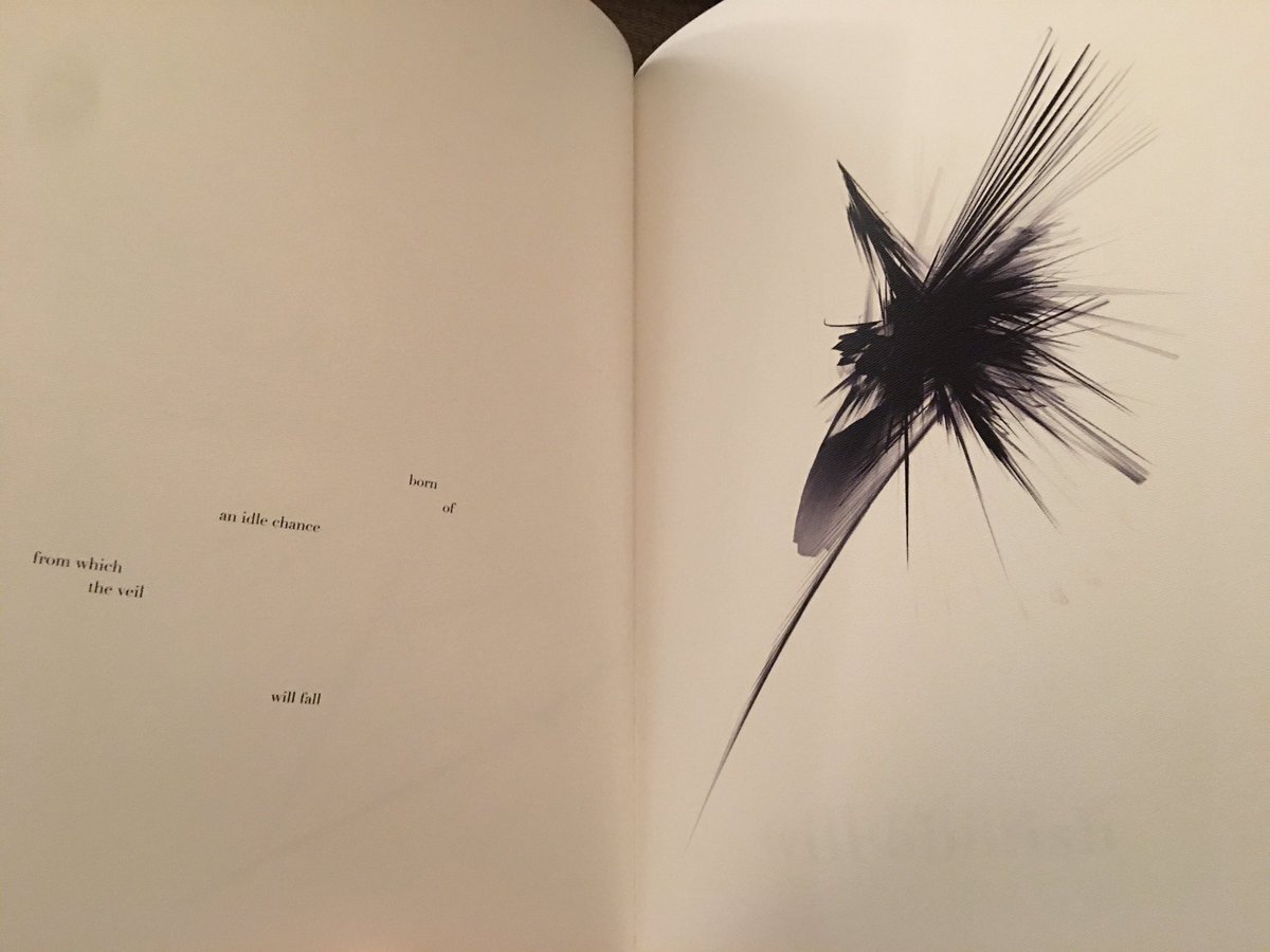 In Un coup de dés...  @ezboya transforms Mallarmé’s poem into an ecstasy of feather-sharp ruptures. The void is a thick cream. The word, the gesture, in joyous anguish: explosante-fixe!