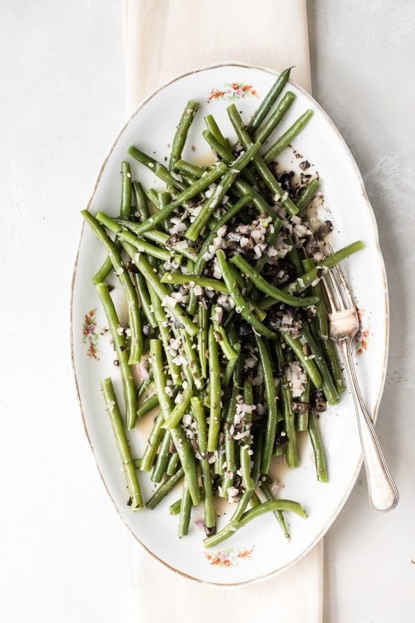 We can’t wait to start planning our holiday dinner menus (it’s not too early…right?) – these Green Beans with Olive Butter from <a href="/CulinaryHill/">Meggan Hill</a> will definitely be making an appearance!