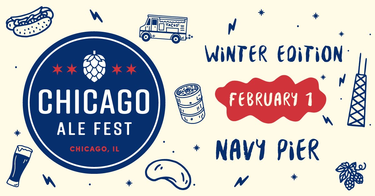 Who's excited for the Chicago Ale Fest - Winter Edition at Navy Pier? Tickets go on sale this Thursday at 10am. ChicagoAleFest.com