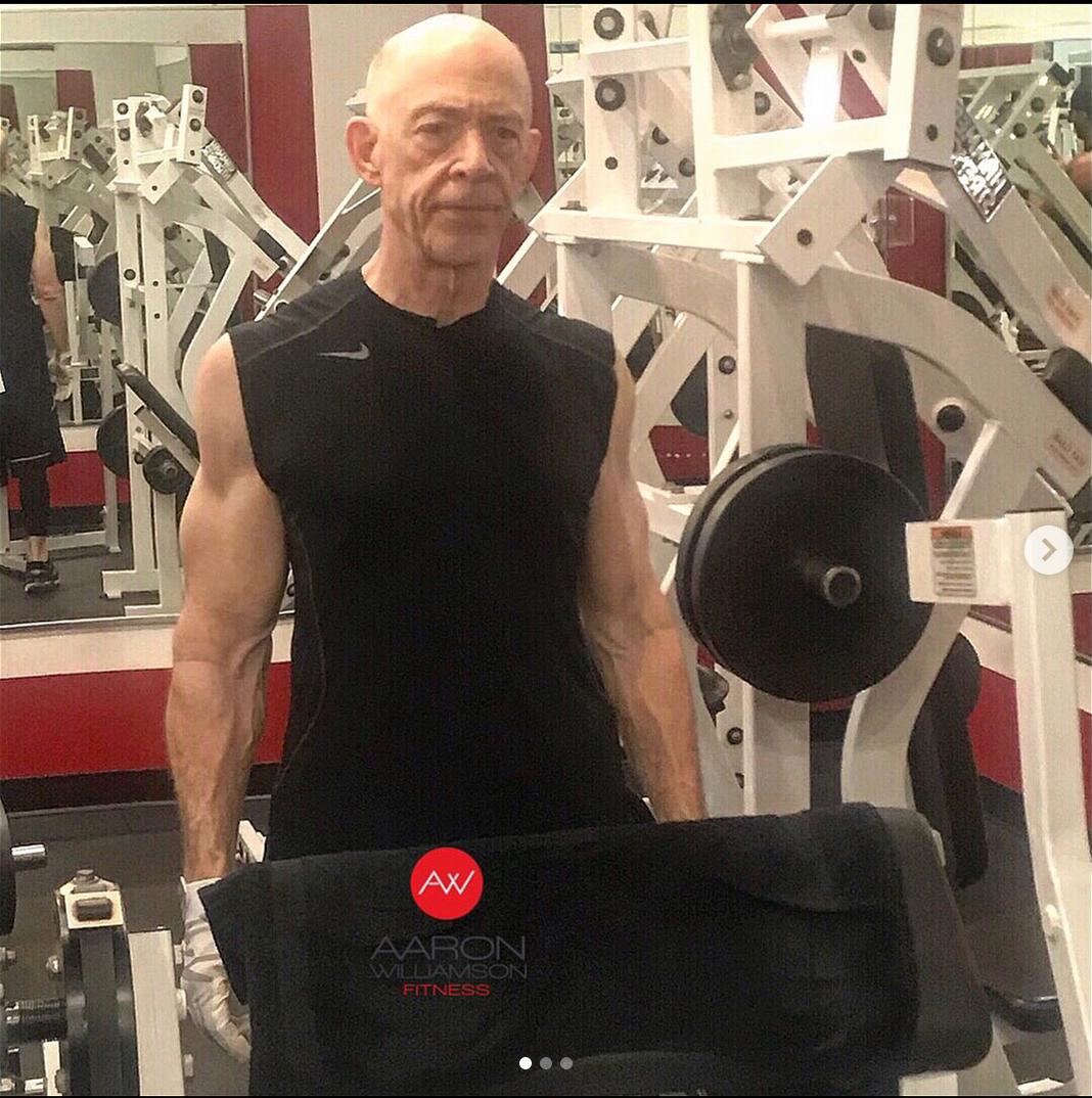 “No one told me about JK Simmons getting absolutely yoked” .