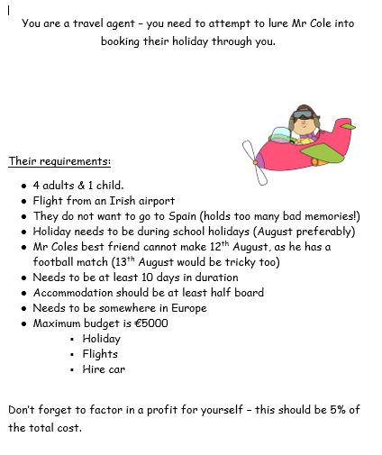 RachaelBiddulph's tweet photo. Found this great resource on https://t.co/xpoYWB6sLd, this week I have my #TYMaths class completing to see who can get the best value for money for the scenarios outlined. Link to the resource is in the comments. Students results coming soon. https://t.co/O0K7WgPhYU