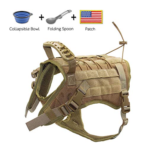 LoveToyDogs's tweet image. EJG Tactical Dog Harness Vest, with Velcro Area, No Pulling Design, Comfy Mesh Padding, Service Dog, Military Training, Hunting, for Medium &amp;amp; Large Dogs(Tan-L) dlvr.it/RFj62h #DogBackPack #dogbackpackharness