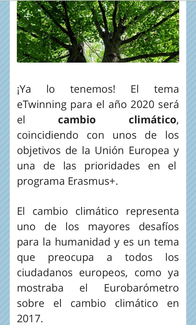 En relación con lo trabajado hoy en <a href="/cfa_gei/">CFA CIUDAD ESCOLAR</a> con <a href="/CtifNorte/">CTIF Madrid-Norte</a> <a href="/ctifmadrideste/">CTIF Este</a> @CTIFMadridOeste  <a href="/CRIFAcacias/">CRIF Las Acacias</a> <a href="/CTIFMadridCap/">CTIF Madrid Capital</a> <a href="/CTIFMadridSur/">CTIF Madrid-Sur</a> @CIE_Madrid <a href="/LaChimeneaA/">CFA La Chimenea</a> <a href="/CFATNVO/">CFA Taller de Naturaleza de Villaviciosa de Odón</a> <a href="/josemanugb/">JoseManu Gutierrez Bastida</a> Informaros de la temática #etwinning 2020 etwinning.es/es/el-cambio-c…