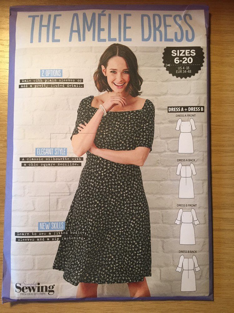 WatsonsVintage's tweet photo. Excited to share this item from my #etsy shop: Uncut Simply Sewing Sewing Pattern 'The Amelie Dress' - with 2 Different Sleeve Styles - Sizes 6-20 https://t.co/tLfyADqYHU #SimplySewing #TheAmelieDress #SewingPattern #DressPattern #Sizes6-20 https://t.co/j4paWUd8dO