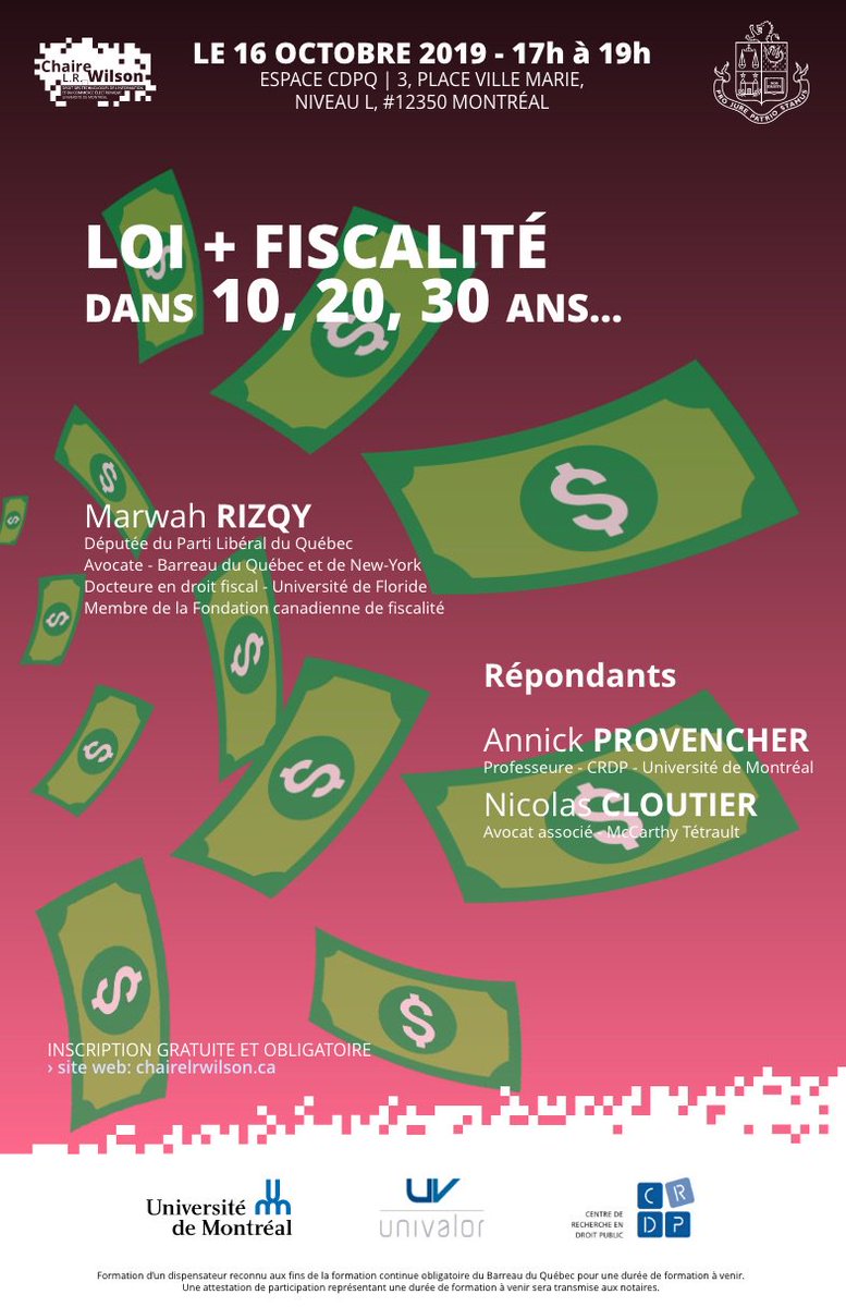 Chaire L.R. Wilson Droit du commerce électronique (@chairelrwilson_) on Twitter photo Fiscalité + numérique dans 10, 20, 30 ans... - |chairelrwilson.openum.ca/lois-du-numeri…| à l'<a href="/espacecdpq/">Espace CDPQ</a> mercredi 16 octobre 17h. Fiscalité + numérique dans 10, 20, 30 ans... - |chairelrwilson.openum.ca/lois-du-numeri…| à l'<a href="/espacecdpq/">Espace CDPQ</a> mercredi 16 octobre 17h.