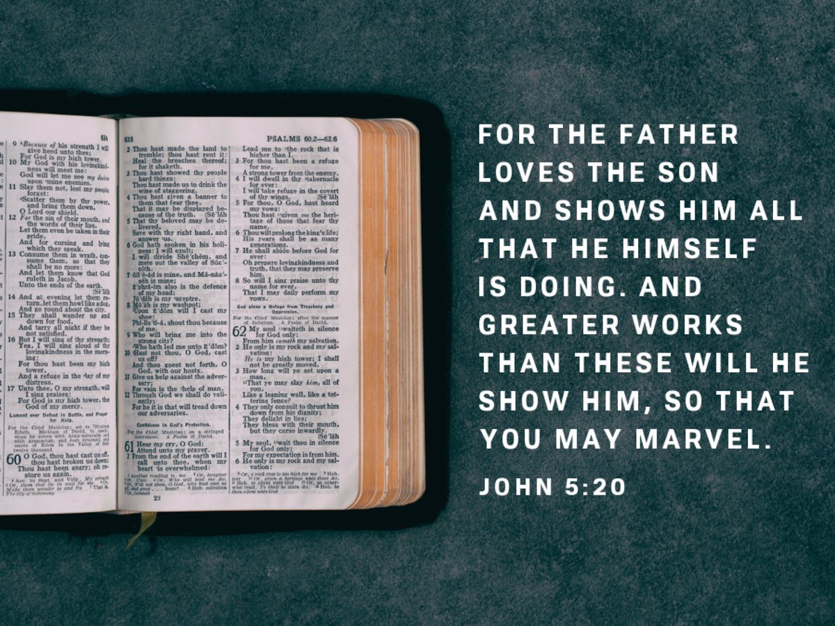 WKU_OpenBible's tweet photo. Last week we read and discussed John ch. 5. 

In this chapter we begin to see who Jesus truly is and His purpose for coming to earth (and for the gospel)-so that we may believe! 

Make sure to join us tomorrow night at 7:30 in DSU 3003 to study ch 6! 

#WKUOpenBible https://t.co/A6d8clPJ0y