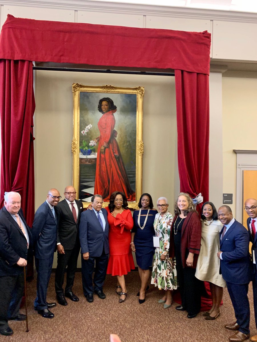 Oprah Winfrey returned to Morehouse College to celebrate the 30th anniversary of the Oprah Winfrey Scholars Program. Her $12 million donation to the scholarship program over the years has paid for the education of nearly 600 scholars. A portrait was unveiled in her honor today.