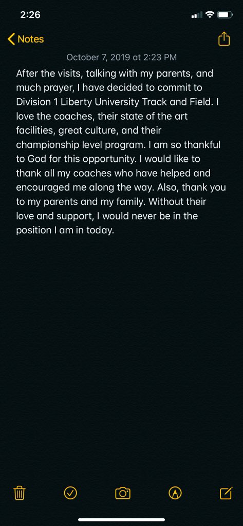 hjpatton14's tweet photo. So excited to become a Liberty Flame!!! Can’t wait for these next 4 years💯💯 @Liberty_XCTF @cecil_joyce @BHSblazetrack https://t.co/MMTybSARTL