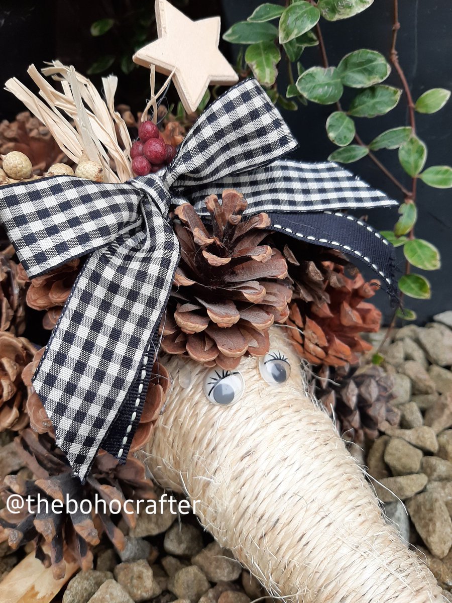 TheBohoCrafter's tweet photo. Meet Hattie the Hedgehog 🦔🍂
Made from a plastic bottle, fir cones and bits n bobs from the #craftstash 
She's now cheering up my door step as part of my #autumncrafts 🍁
#craftymomma #mumsthatcraft #craftingcommunity #recycling #crafting #autumn #hedgehogs https://t.co/9hMR1zYK0H