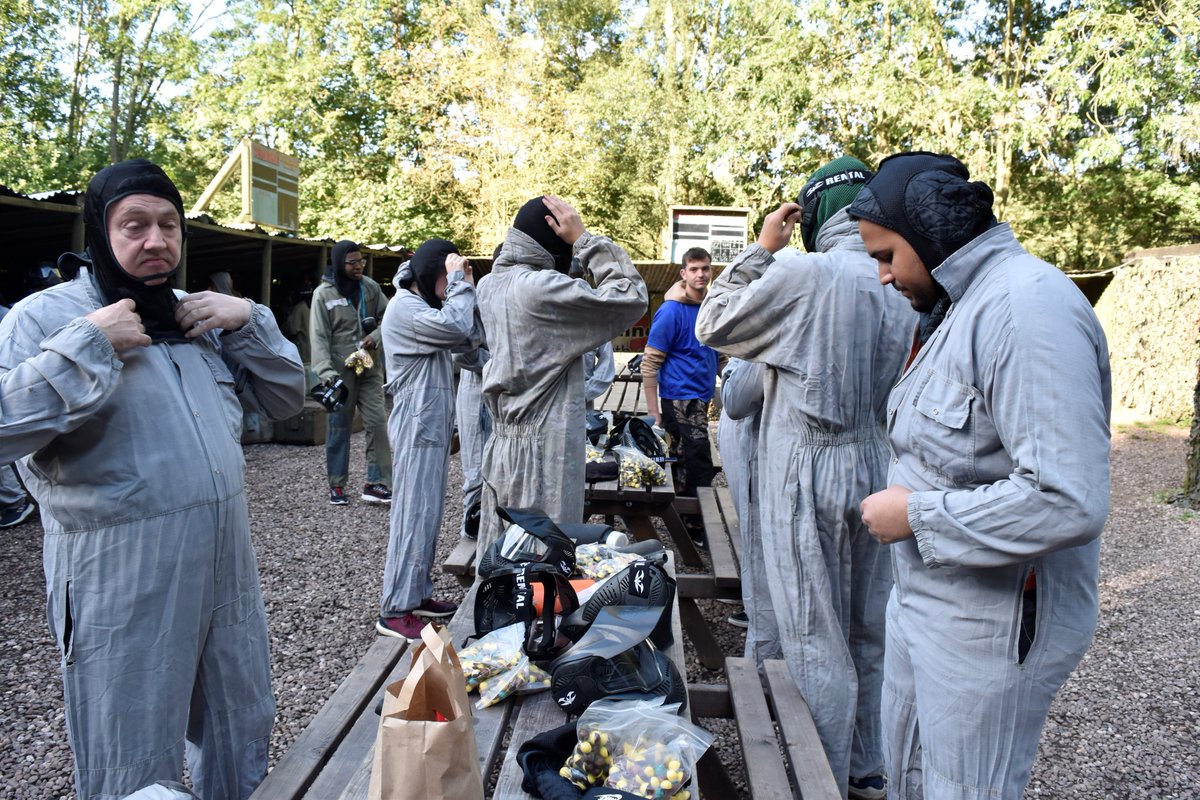 More photos of our paintballing outing.