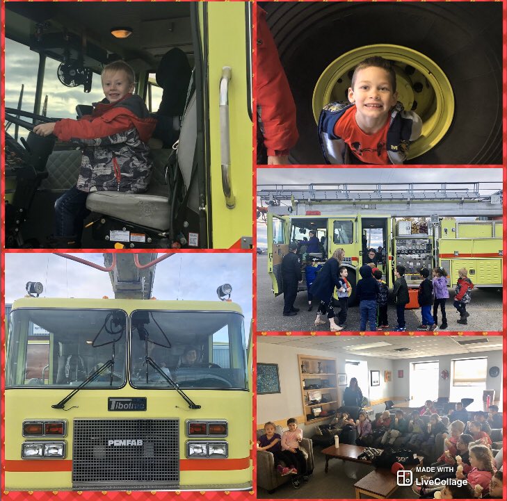 JennaBarney's tweet photo. Super fun adventure with Mrs. Blake’s Grade 1’s to the Fire Hall on Base! 🔥 🚒 💦....We (teachers too!😃) even got ice cream during our educational video!!! #fireprevention #staysafe #learninginthefield @Buddy3896 https://t.co/Z5M3goFzgv