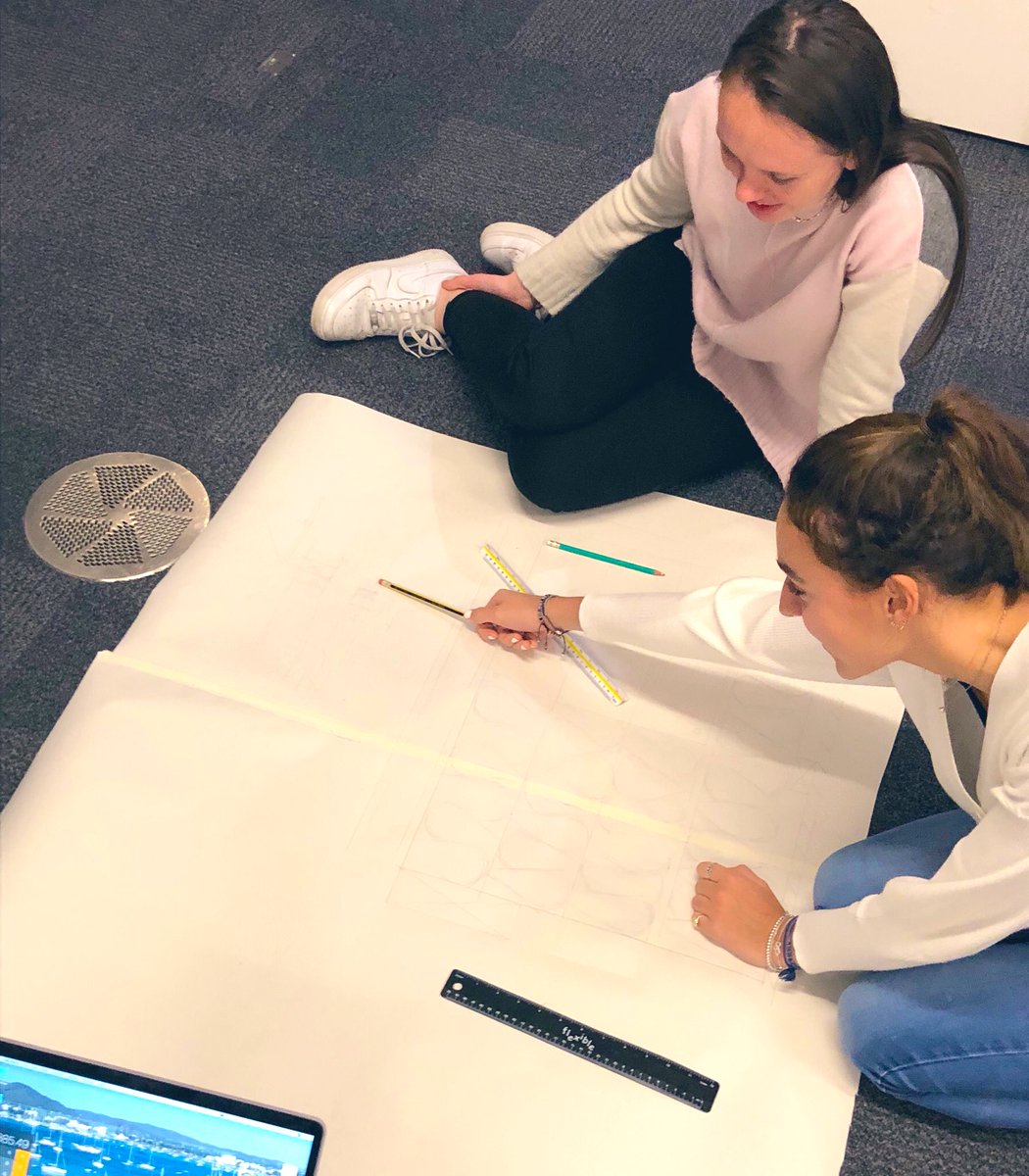 First go at 1:1 sketching for a #selfbuild #timber frame passive house with Kim from <a href="/buildafuture/">Build!</a> <a href="/BCU_BSoAD/">Birmingham School of Architecture and Design</a>. Well done all, time to review and refine!