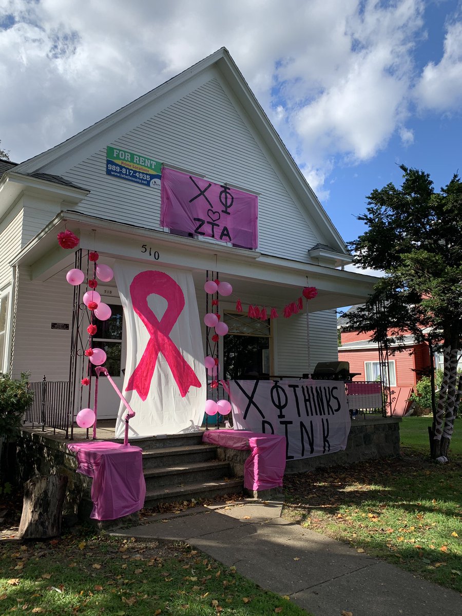 CMUChiPhi's tweet photo. Chi Phi goes Pink for @ztacmich Pink Week! We are proud to support their efforts in raising money for Breast Cancer Awareness! 💖                                             Donate Here: https://t.co/PuzNzZc1XF                        #ChiPhiThinksPink https://t.co/3HCzWab3jl