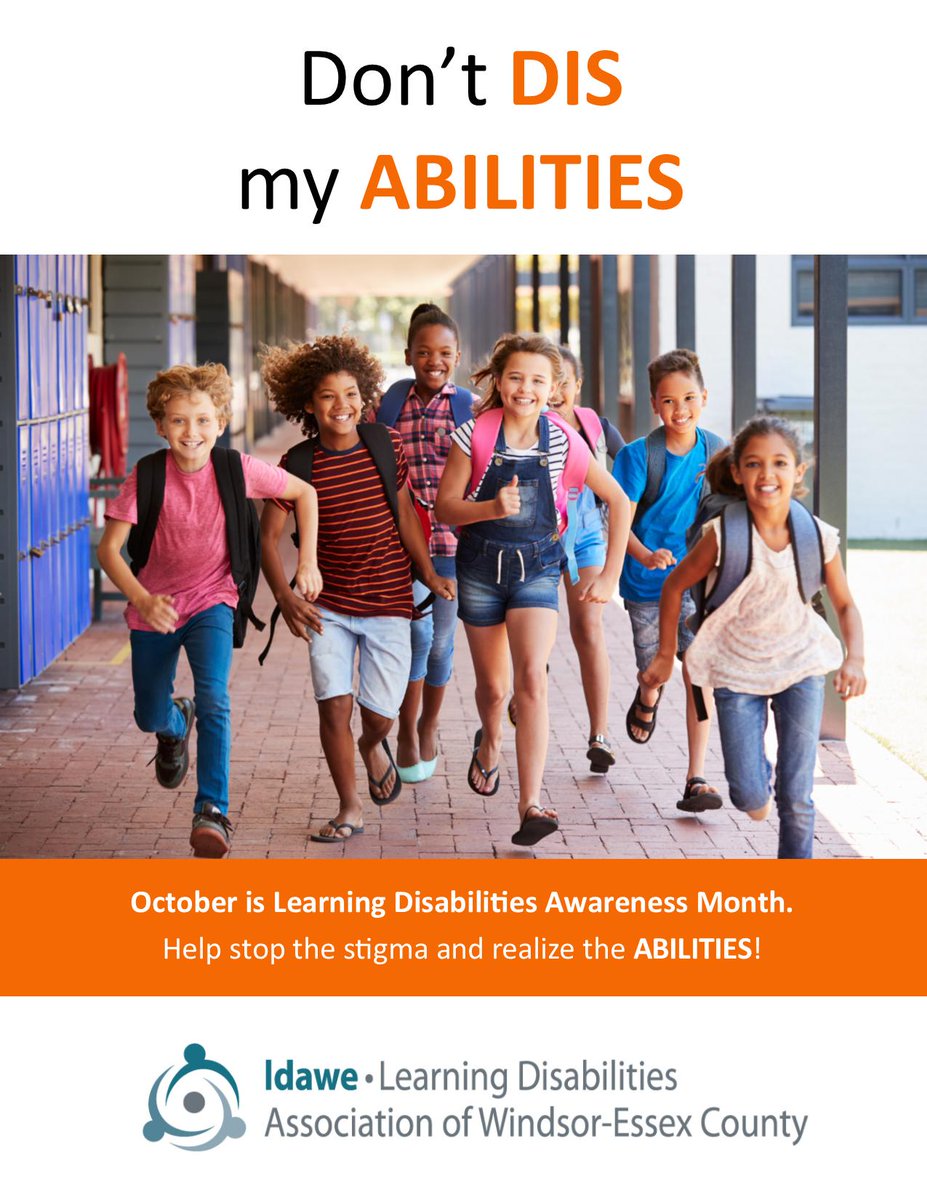 LDAWE1's tweet photo. Help stop the stigma and realize the ABILITIES! #dontDISmyABILITY #LDawarenessMonth #LD #RightToLearn #PowerToAchieve https://t.co/B0AnYVewVl