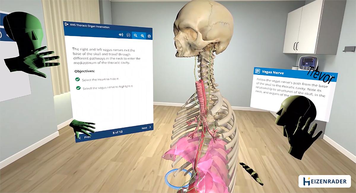 #VirtualAnatomyEducation is a 3D twist on getting up-close-and-personal with patients.⁠ Students can dissect parts of the body, put them together, rotate them and zoom in – all impossible on a real #cadaver.