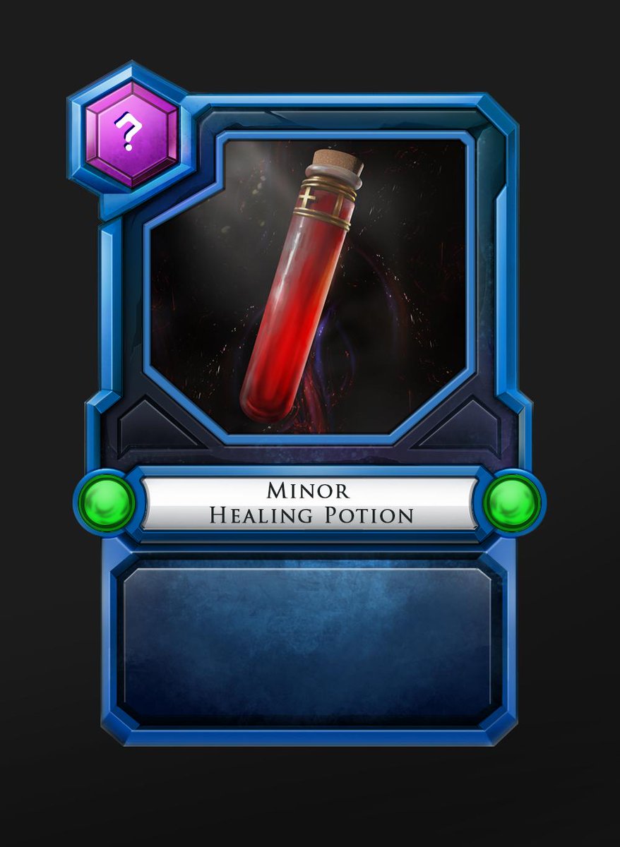 Minor Healing Potion. The fix for all your minor injuries. An essential part of every players deck.

#TRON #TRX $TRX #TCG #CCG