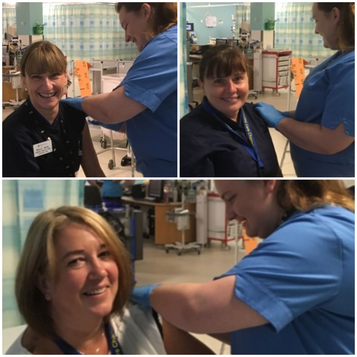 JonesLindaj12's tweet image. All done! Sceduled Care Divsional Nurses maximising their protection against flu. Thank you to flu champion  Emma! #BeatFlu