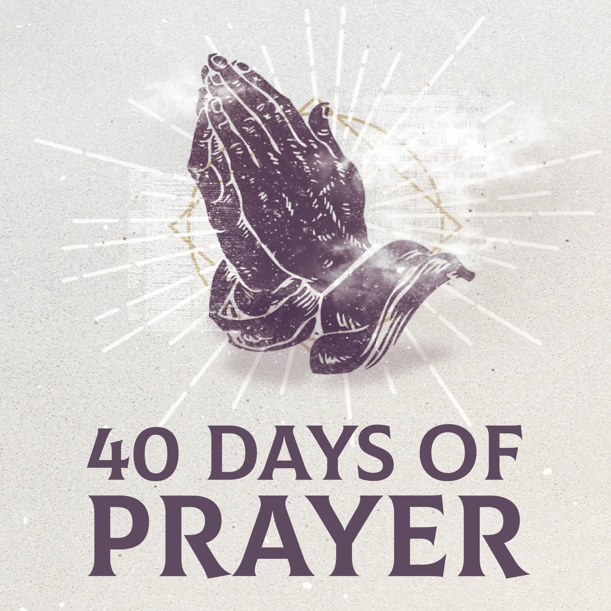 HomewoodChurch's tweet photo. Today starts our 40 Days Of Prayer as a faith family. https://t.co/Gj6MNtcBxN