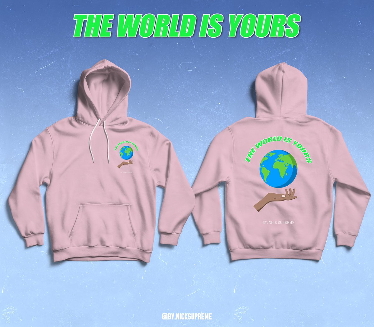 nicksupreme3's tweet photo. Fall Is Approaching So That Means It’s Time To Rack Up On Them Hoodies‼️
Go To https://t.co/BQJtBCqvPk &amp; Cop These Brand New “The World Is Yours” Hoodies In Various Colors🌍🌍🌍🌍🌍🌍 https://t.co/v0P63mofjT