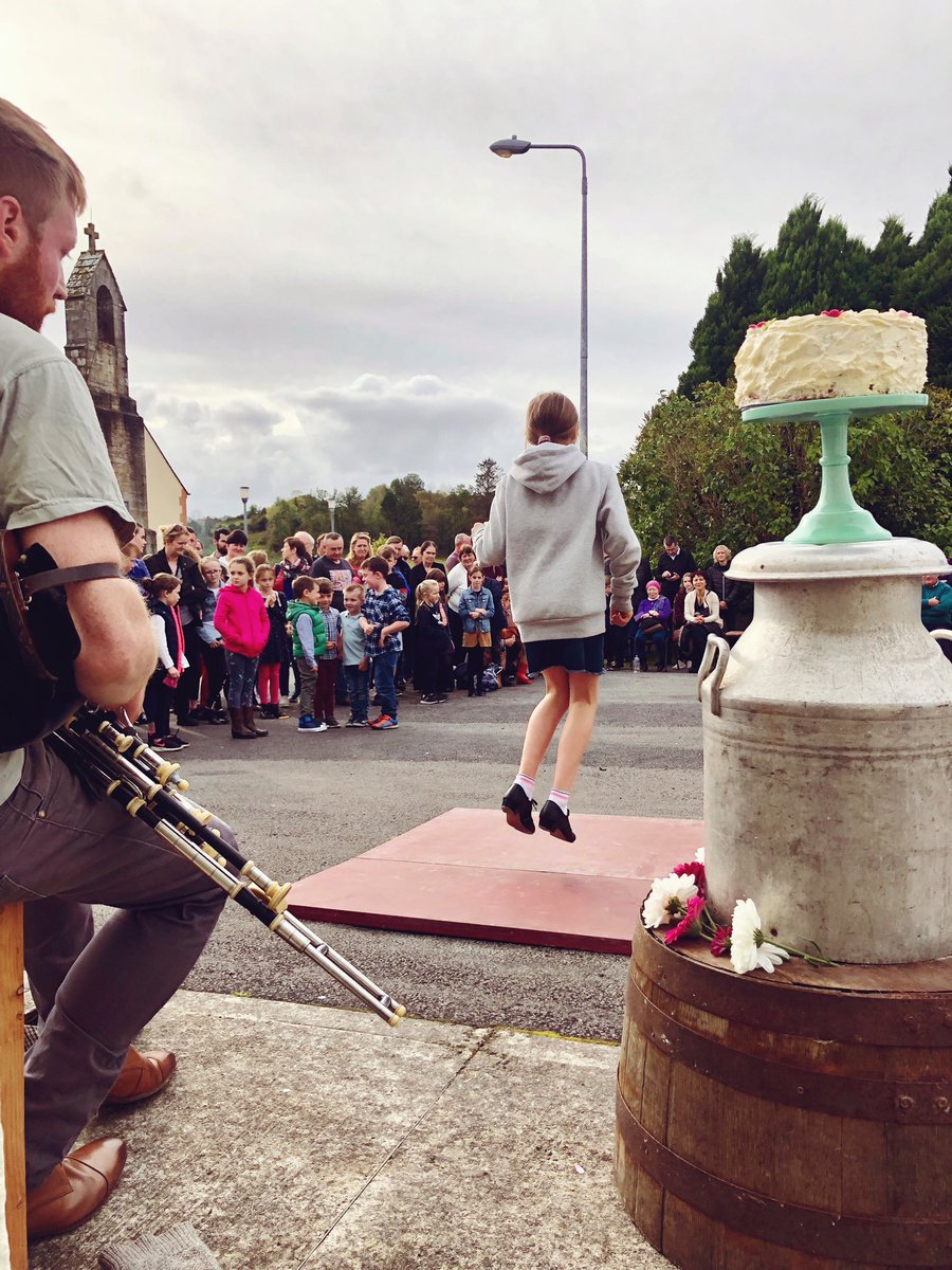 EdwinaGuckian's tweet photo. Míle Buíochas to Sean Gilrane &amp; all who supported the Cake Dance at Ballinaglera Trad Weekend.John Tuohy played the sweetest of music and donated all the proceeds from his hat to the North West Hospice which came to €140. Thanks to mammy for the amazing cake! #cakedance #leitrim https://t.co/QEfnofDfqT