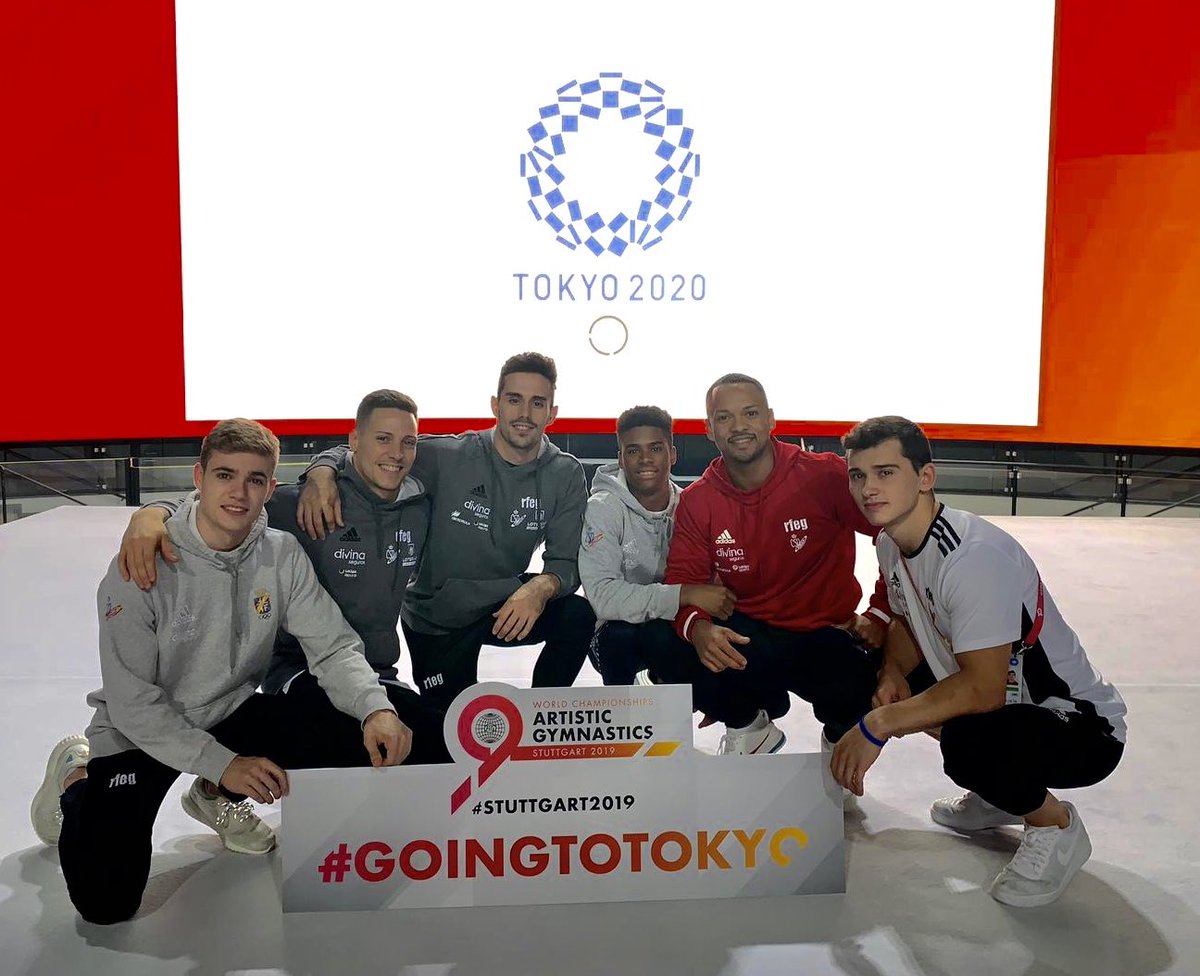 RFEGimnasia's tweet photo. #GoingToTokyo 💪🏽🇪🇸 #Stuttgart2019 https://t.co/NtTpvhqaN2