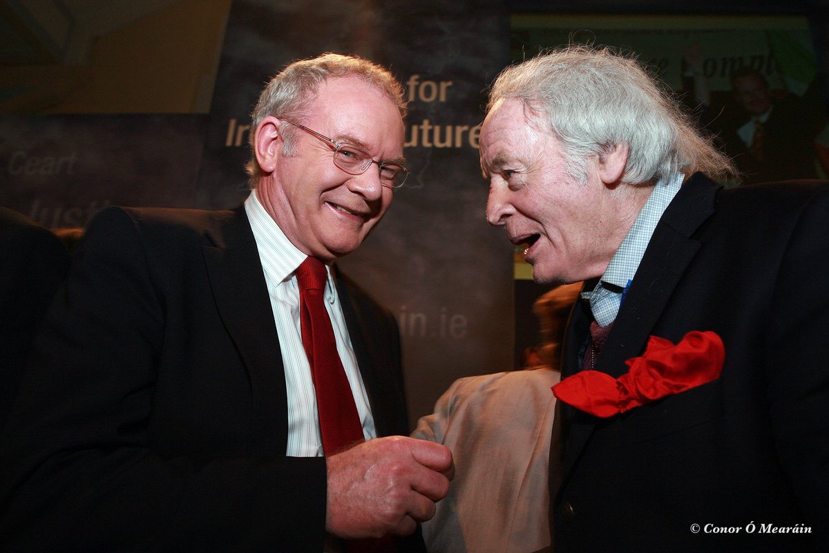 The wonderfully unique, talented, witty and somewhat controversial Ulick O'Connor. I photographed him sharing a joke with Martin McGuinness at a Sinn Féin Ard Fheis a number of years back.. may he rest in peace. Ní Bheidh A Leithéid Arís Ann. 
#RIP #UlickOConnor #MartinMcGuinness