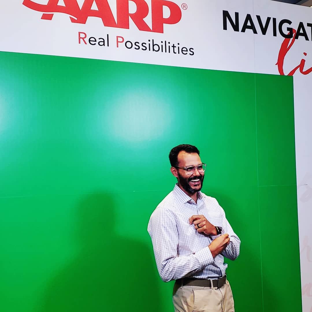 mybanktracker's tweet photo. Our CEO @jasonreposa had a blast being a "cover model" at @FinCon! @AARP definitely brought the heat ๐ฅ๐ฏ #FinCon #FinCon19 #FinCon2019 #retirement https://t.co/xug5gVcIpA
