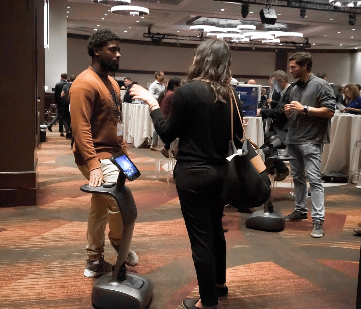 robotemi's tweet photo. What makes a business a smart business? Join us at Ascent NYC Today or Tomorrow and see for yourselves!
https://t.co/uFZ7IK3ZLx
#AscentConference2019 #temiRobot #temiOffice https://t.co/RwDKkEViyx
