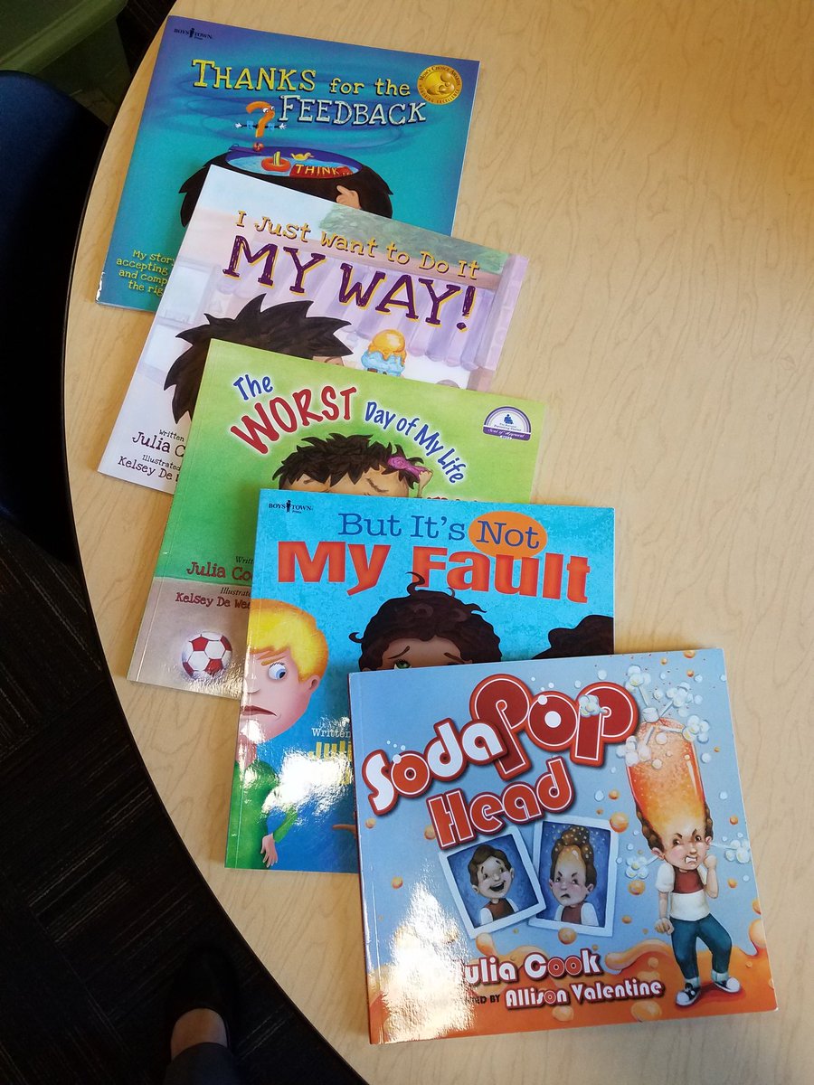 MG_fromAtoZ's tweet photo. We're loving these books by Julia Cook! She writes about tricky topics in a kid friendly way. Great for any library! #cgwolves #mgsoars https://t.co/1DShlOxU51