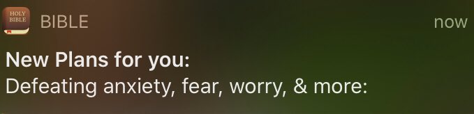 The Bible app knew I was watching the Braves game