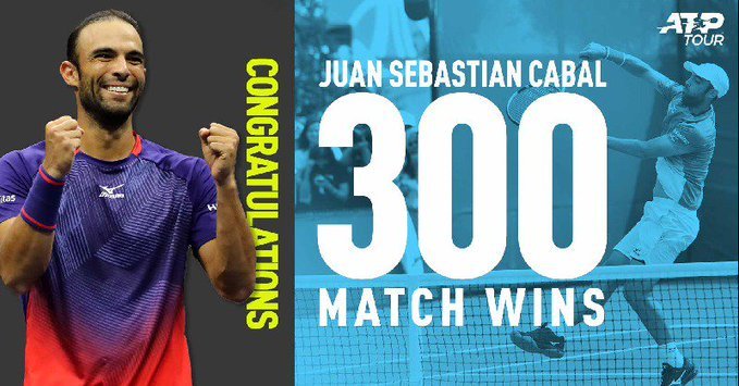 deportesradar's tweet photo. Felicitaciones a @juanscabal, quien consiguió su victoria número 300 en dobles 👏 💪

#ColombianPower
#RolexSHMasters

📸 @atptour https://t.co/LAP4ttU7nm