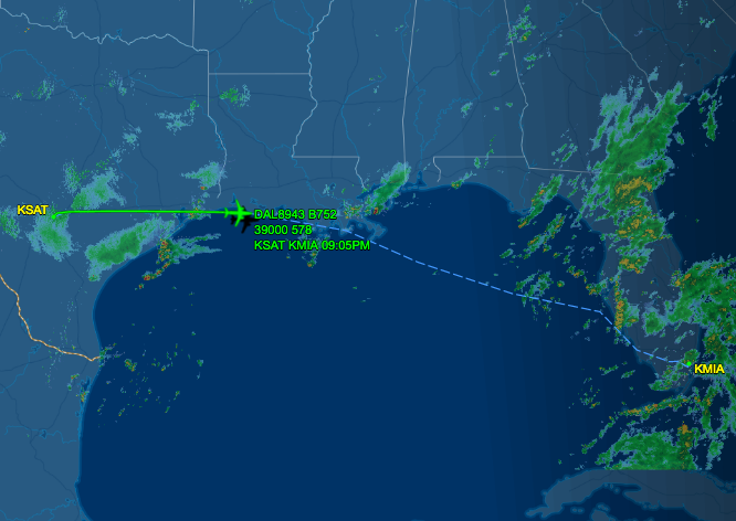 SportsAviation's tweet photo. .@spurs making way to Miami for preseason game vs. #Heat on Tuesday
SAT β‘οΈ MIA
DAL8943 | N655DL | B752
β±οΈ2:16
π¬9:05pm (π§οΈ | 79ΒΊ)
π1,173 Planned Miles
π‘https://t.co/QRBQnedp13
πΈ OnlyKR64 | Flickr
#SanAntonio #Spurs #GoSpurs #GoSpursGo #SAS #SAvsMIA #NBA https://t.co/LoyJ9gE9Yl