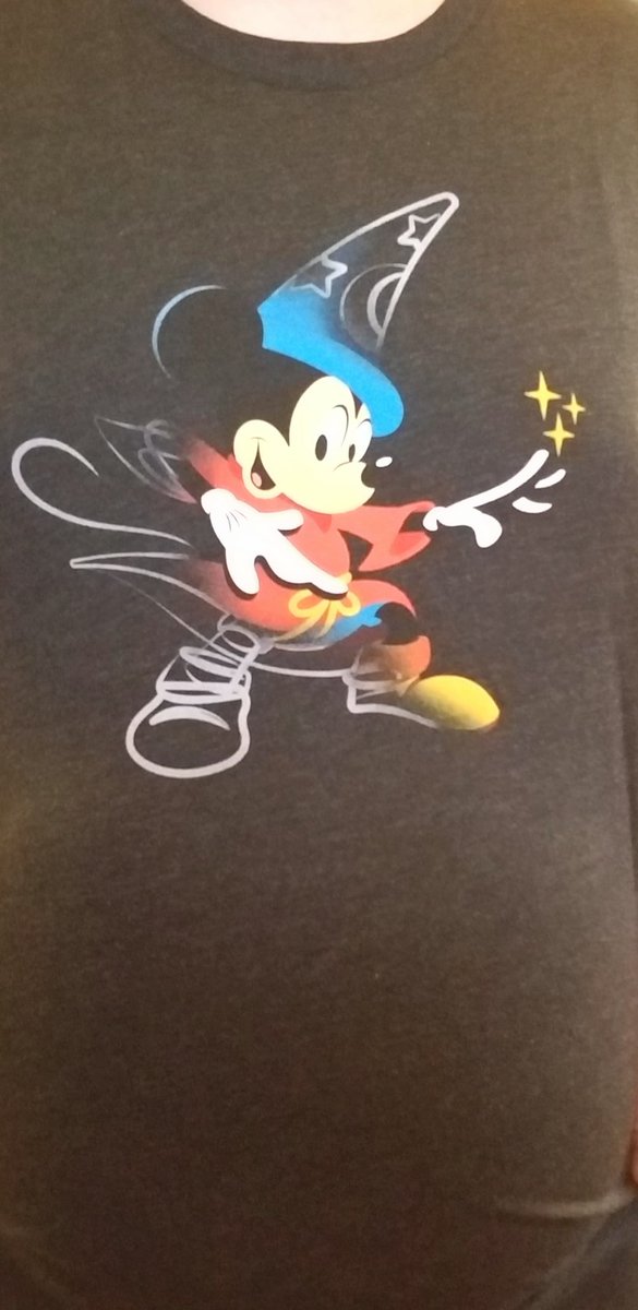 Disneyfan9523's tweet photo. Check Out This Amazing Sorcerer Mickey Shirt That I Got From From Mickey's Of Glendale At Walt Disney Imagineering Recently! #WaltDisneyImagineering  #MickeysOfGlendale #SorcererMickey #Disney #WaltDisney #MickeyMouse #WDI #D23 #TheSorcerersApprentice  #Fantasia https://t.co/PqSRmHBBCn