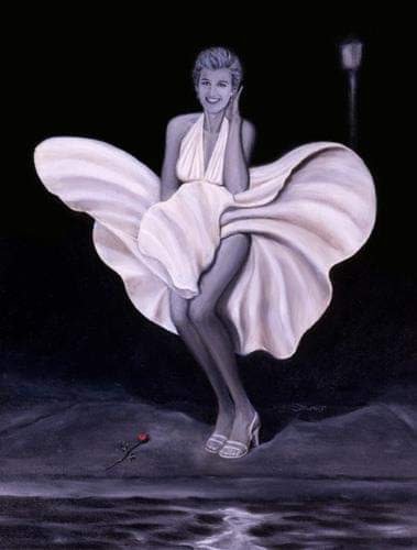 American Perception - 16 by 20 inches. This one I did, utilizing oil paint on stretched linen.
Would you attribute it to my first art movement, New Surrealism or Popgoth?