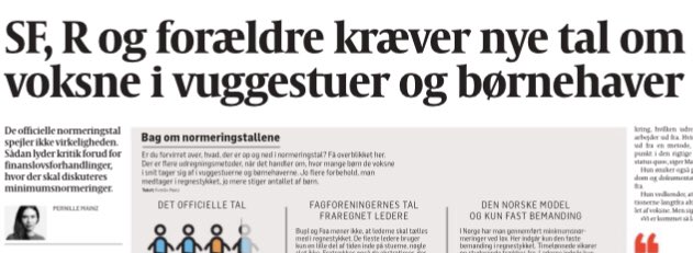 bupldk's tweet photo. Vi er helt enige @SFpolitik, @radikale og @omsorgnu  👍 Lederne skal ud af ligningen i beregningerne af #minimumsnormeringer - og andelen af pædagoger ER selvf også afgørende! 👶🏻 #GodtBørneliv #fl20 #dkpol https://t.co/eelNkX4WXW