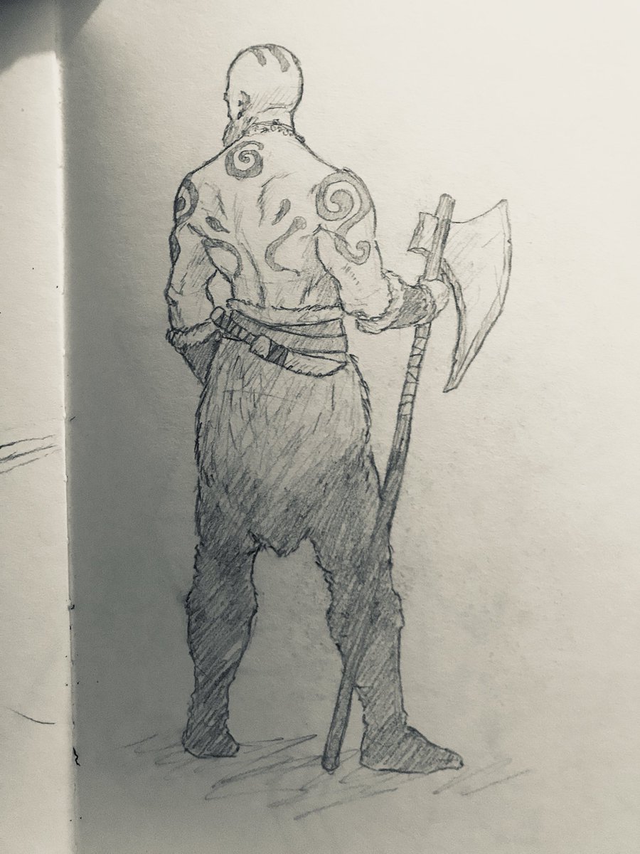 Doodle from my sketchbook #sketchbook #illustration #sketch #pencil #drawing #pencildrawing #artist #illustrator #art #warrior #axe #tribal #tribe #tribalwarrior