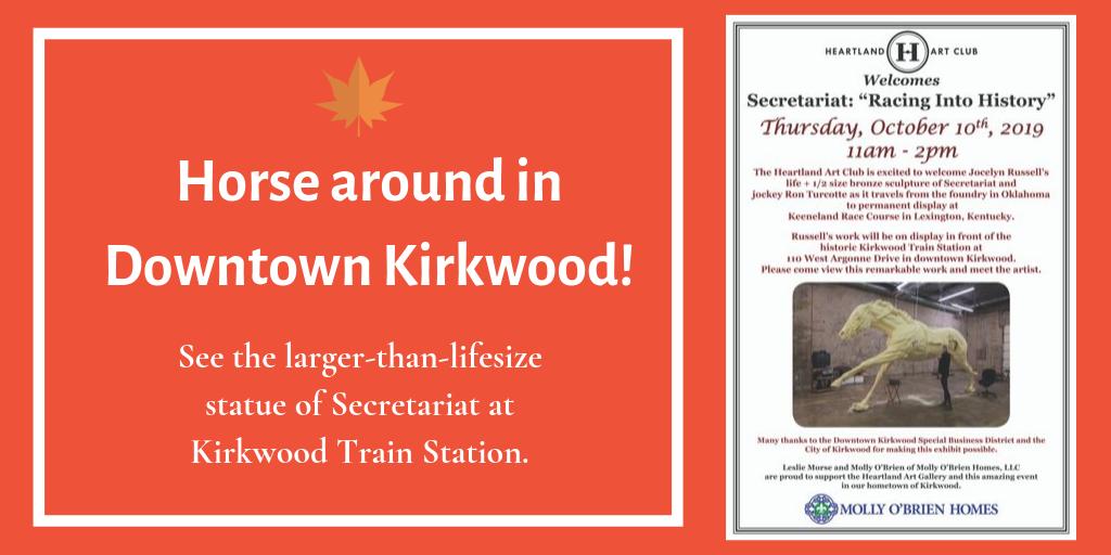 Stop by the Kirkwood Train Station to see the bronze Secretariat sculpture that is traveling to Kentucky.
loom.ly/3VcYIw8