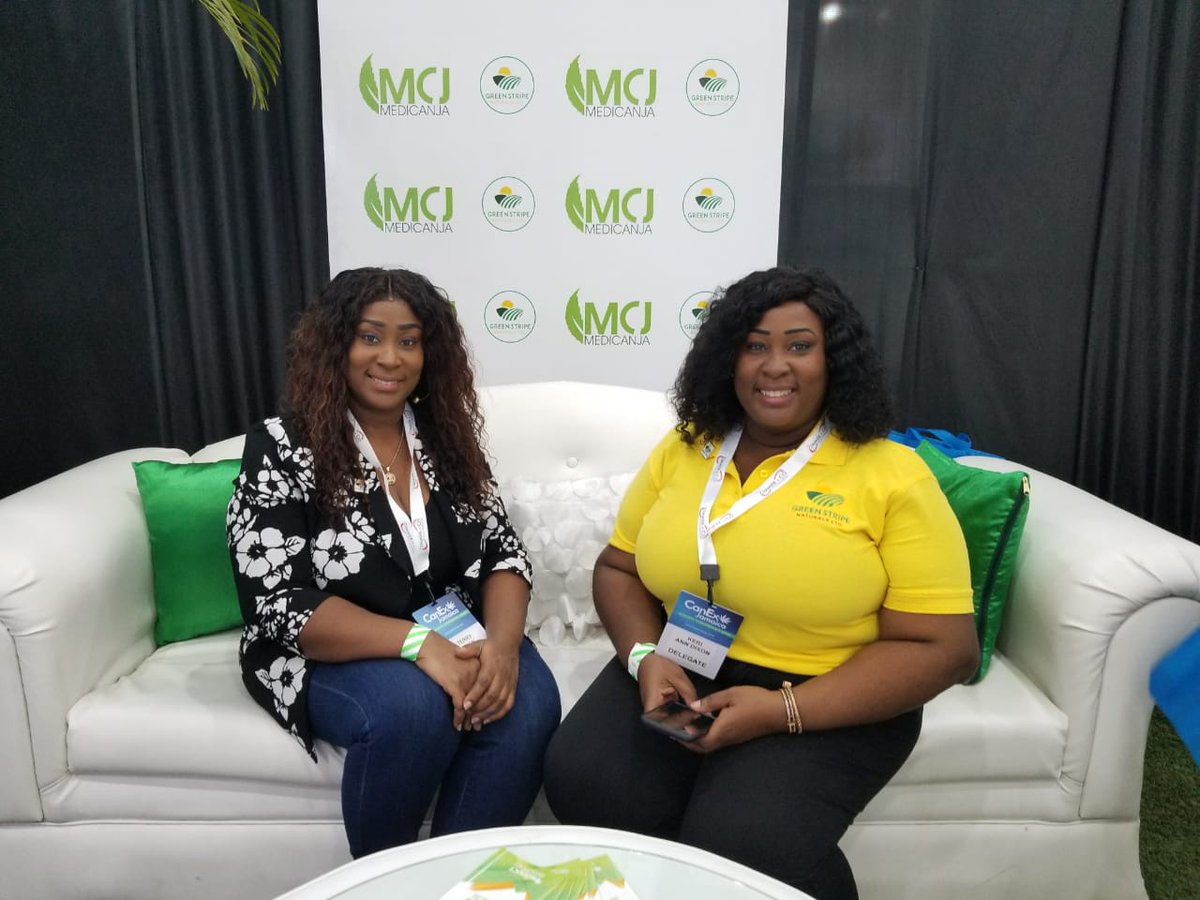 The #GreenStripe team enjoying their time at <a href="/canexjamaica/">CanEx Jamaica</a>!

#cannabis #canexjamaica #canex