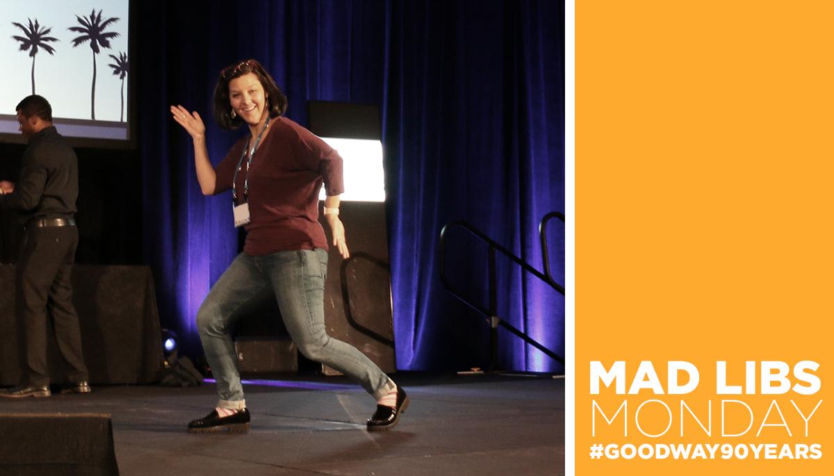goodwaygroup's tweet photo. It’s #madlibsmonday! Caption one of Goodway’s favorite moments by adding your comment to our #madlibs fill in the blank: “If I just sneak away slowly, no one will notice _____.” See more favorite moments from our #90year history: https://t.co/gecciNc2wE #goodway90years https://t.co/SK5o5pt0Uf