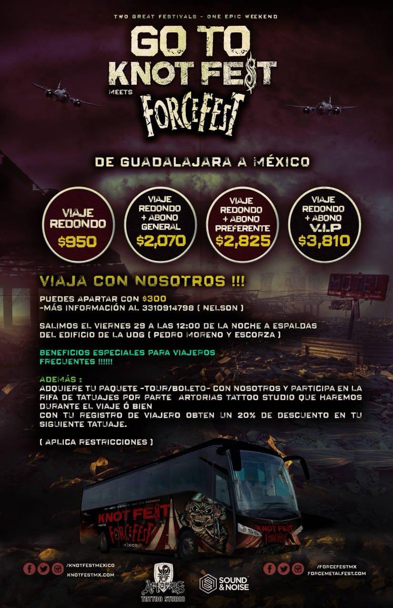 ROTTENVOX's tweet photo. Quien de Guadalajara irá al KNOFEST meet FORCEFEST !???....acá tengo boletos a precio especial !!!! https://t.co/eKvrtmF7bP