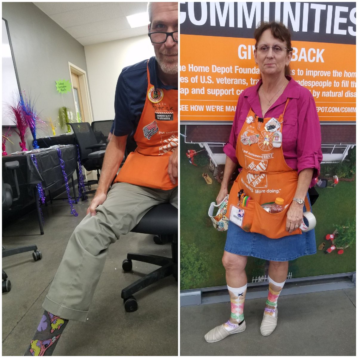 NancyMelchor7's tweet photo. Celebrating CAM 2019 #6526 Crazy sock day!#KILLEENSTRONG @BabyBoi1977 @Patlyon1 @AresGomezHD @ECook1225 https://t.co/wF0485TvYz