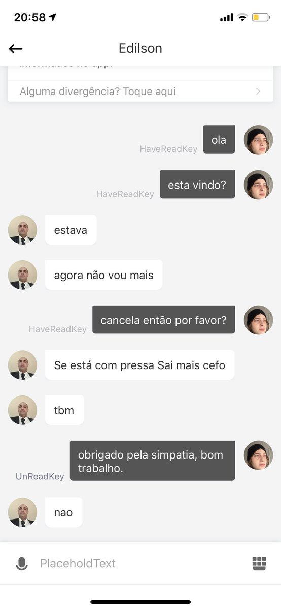 ACHA QUE VOCÊ TEM AZAR???
eu tava indo assistir Joker e pedi um <a href="/voude99/">99</a> depois de 4 minutos com o cara parado no GPS (e eu pegando wifi no posto pq n tinha 4g), fui ver se tava tudo bem e o cara me manda uma dessa: