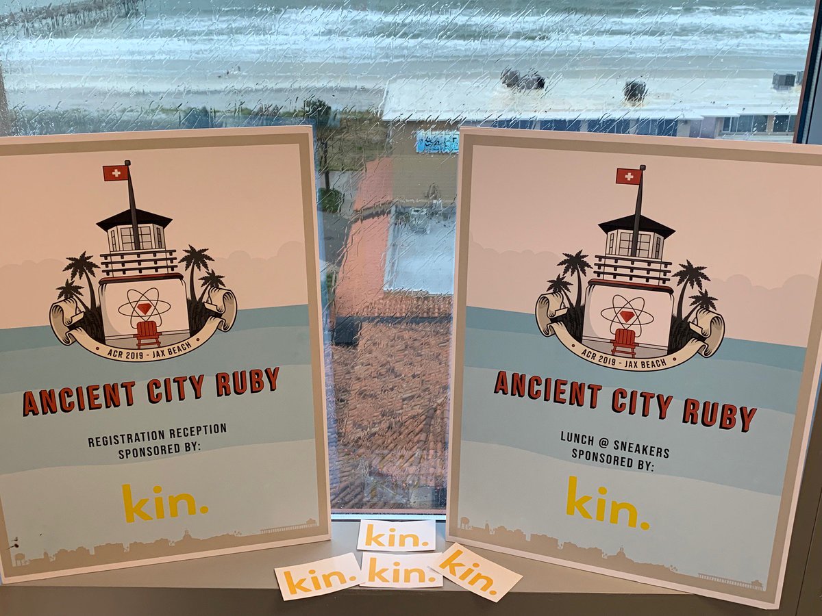 ancientcityruby's tweet image. Thanks again to our sponsor @kinsured for supporting #ACR2019 events and helping make it a fun place for the community to connect -- We couldn't do it without sponsors like you!