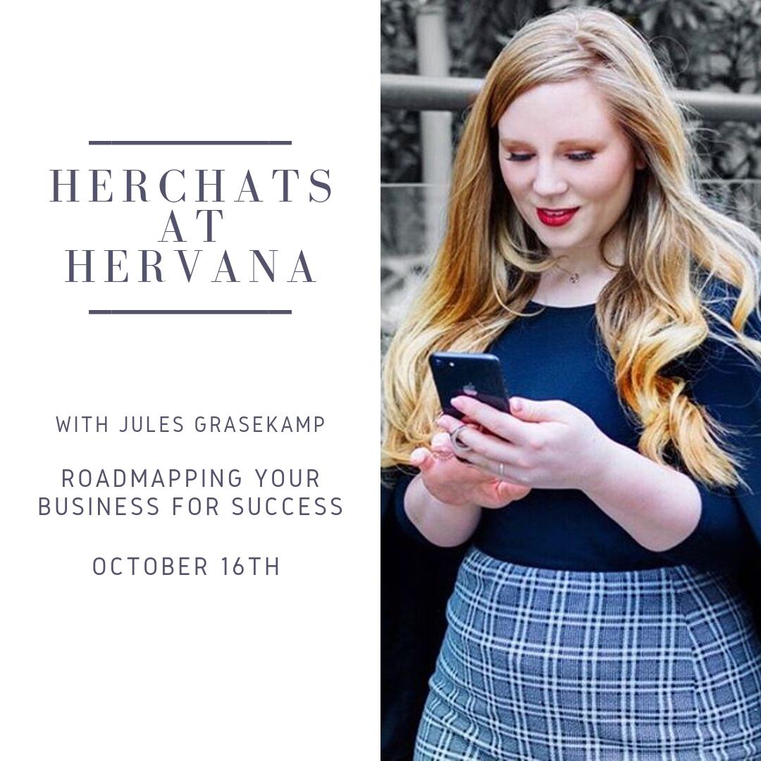 Do you know exactly where your business is headed?🧙‍♀️

Join us Oct 16th for HerChats at Hervana where you will learn how to effectively roadmap your business, make a step by step plan and break down those goals into achievable, actionable tasks.

herchatsoct.eventbrite.ca