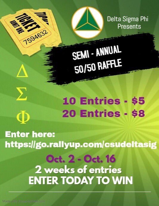 Enter in our 50/50 raffle using the linked below!