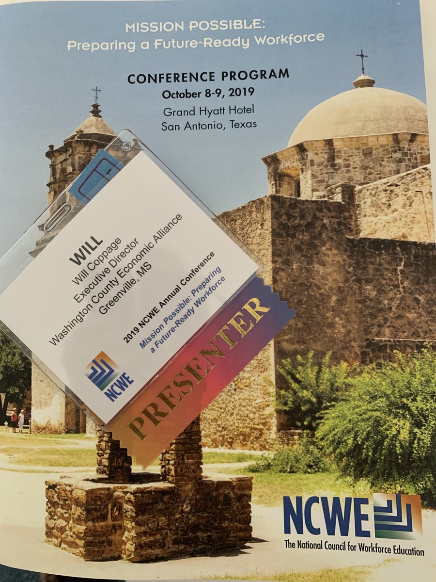 WCEAMS's tweet photo. Washington County has an amazing workforce story to tell #OurStoryWashCoMS. We want to thank the #NCWE for allowing us to do so on a national stage. #Workforce #ThinkBigWashCoMS @mdaworks @MSDeltaStrong https://t.co/1HPFqUV672