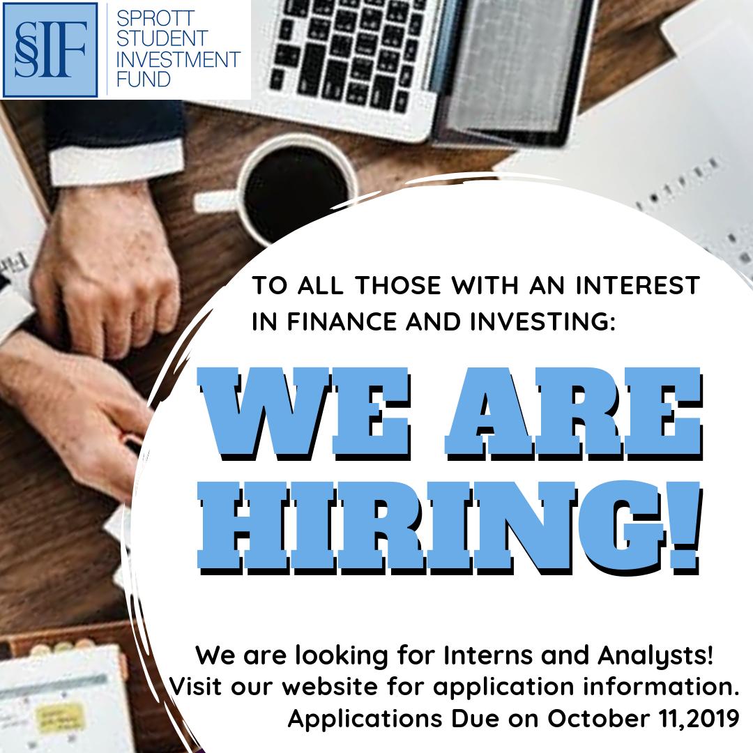 sprottfund's tweet photo. We heard you are interested and we extended our deadline! We are hiring Equity analysts, Quantitative Analysts as well as Interns. Apply at: https://t.co/GMcAGZeq5n https://t.co/ldu0nhwmPE