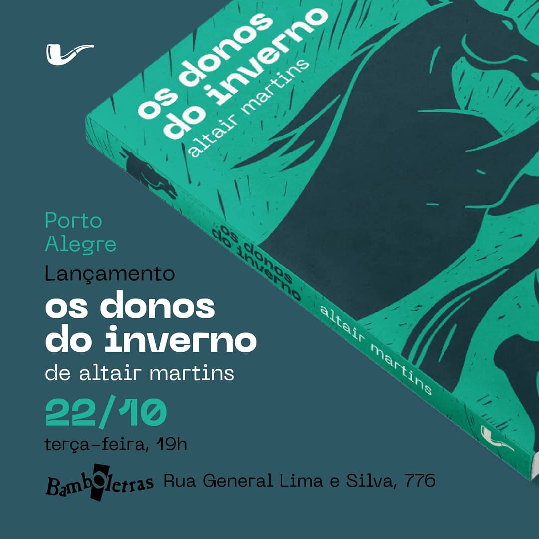 naoeditora's tweet photo. Lançamentos de Altair Martins devidamente marcados! Dia 22 de outubro em Porto Alegre, na Bamboletras, e dia 31 de outubro em Caxias do Sul, na livraria Do Arco da Velha! https://t.co/6i4LEcC1Og