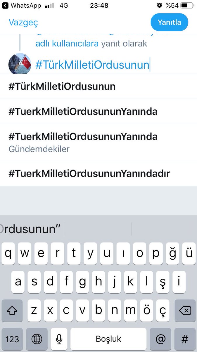 @reisinokcusu @RteZubeyde07 #TürkMilletiOrdusununYanında
Oysaki son harfi yazana kadar tag ımızı sabote ediyorlar😏